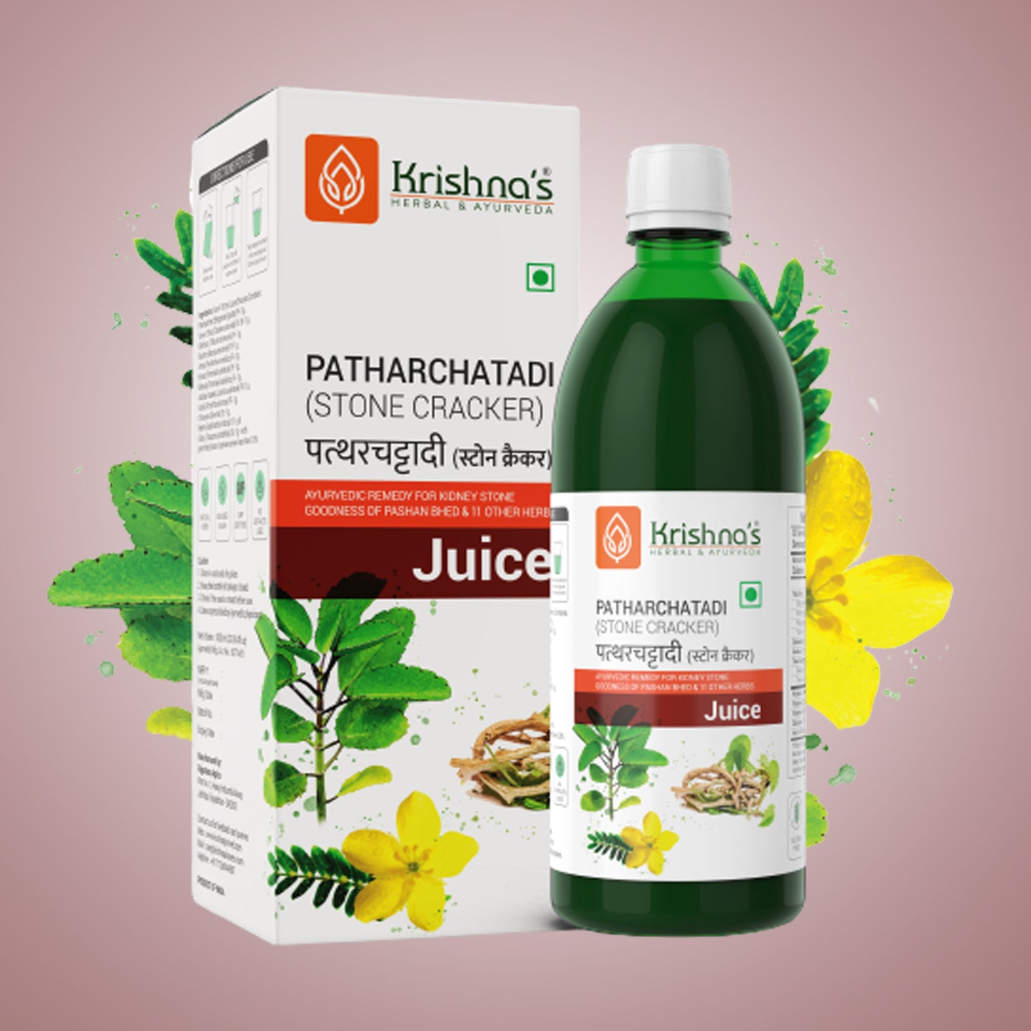 Krishna's Herbal & Ayurveda Patharchatadi (Stone Craker) Juice 1000ml