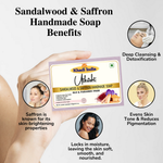 Utkrisht Khadi Sandalwood & Saffron Soap (125g)