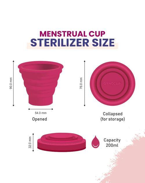 Gynocup Silicone Cup Menstrual Cup Sterilizer for Women