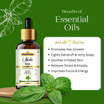 Khadi Basil Essential Oil | Pure & Natural Basil Oil for Hair & Scalp Care | Herbal Essential Oil for Dandruff & Aromatherapy | Helps Support Healthy-Looking Hair & Relaxation | 15 ml