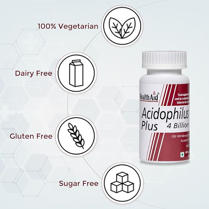 Healthaid Acidophilus Plus 4 billion Capsule - 60 Capsule