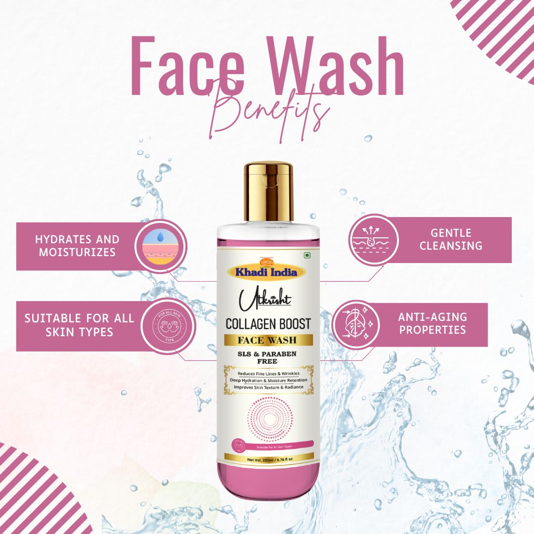 Utkrisht Khadi Collagen Face Wash (200ml)