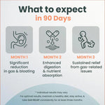 ZEROHARM Gas Relief Supplement for Bloating, Gut Health, Digestion for Men & Women - 60 Capsules