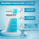 HealthAid Vitamin B12 1000mcg Tablets - 60 Tablets