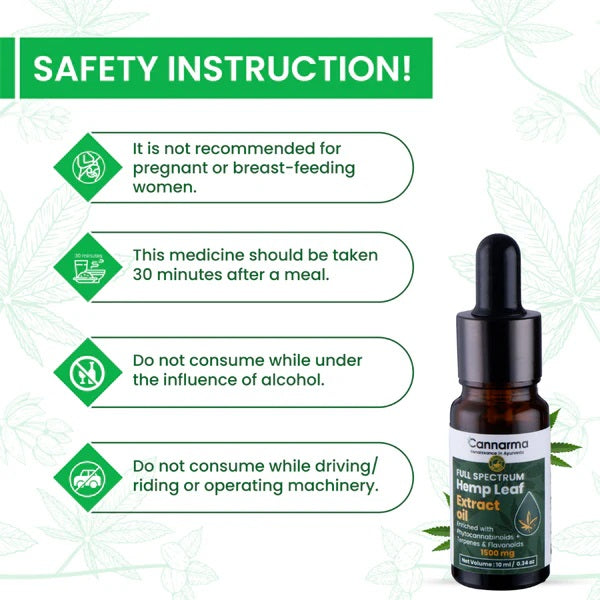 Cannarma Full Spectrum Hemp Extract Oil (1500mg) - 10ml