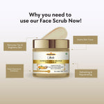 Khadi Sandal Face Scrub | Natural Sandalwood (Chandan) Exfoliating Scrub | Helps Remove Dead Skin, Dirt & Surface Impurities |  100 gm