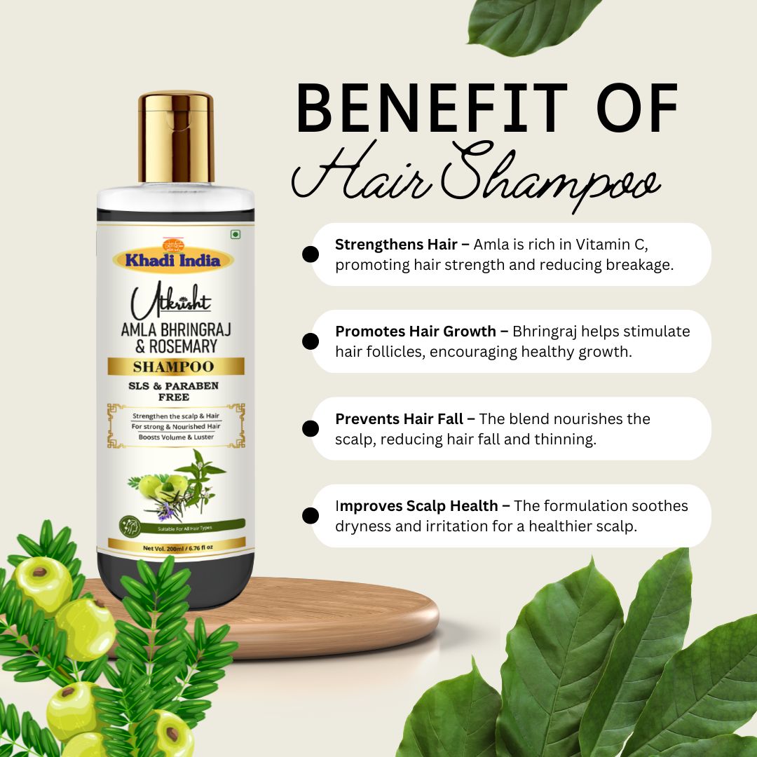 Khadi Amla & Bhringraj Shampoo (200ml)