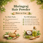 Kayee Ayurveda Bhringraj Hair Powder for Hair & Scalp Care | Herbal Bhringraj Powder for Hair Nourishment, Conditioning & Scalp Care | Helps Support Strong, Soft, Smooth & Healthy-Looking Hair | 100 g