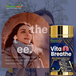 Vitaminnica Vita Breathe Lung Detox Capsules - Respiratory Support & Lung Detox Cleanse, 60 Veg Count