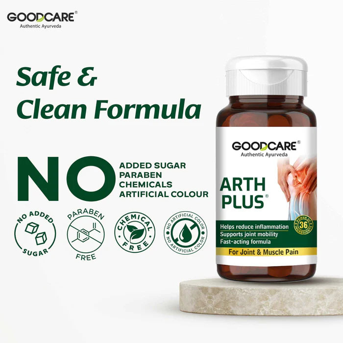 Goodcare Arth Plus Capsules – Fast-Acting Relief for Joint & Muscle Pain - 60 Capsules