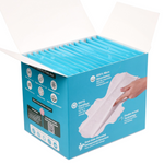 Hi Life Flow Easy Organic Period Pads 280mm | 100% Organic Cotton Top Sheet Sanitary Napkins for Regular & Medium Flow (Pack of 15)