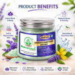 Bhudevam Naturals Khadi Lavender & Basil Bath Salts – Relaxing Aromatherapy Soak for Stress Relief, Muscle Relaxation & Skin Care- 200GM