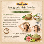 Kayee Ayurveda Methi Powder for Hair, Fenugreek Hair Mask & Hair Pack Powder for Nourishment, Conditioning & Scalp Care, Helps Improve the Appearance of Dry, Dull & Damaged-Looking Hair | 100 g