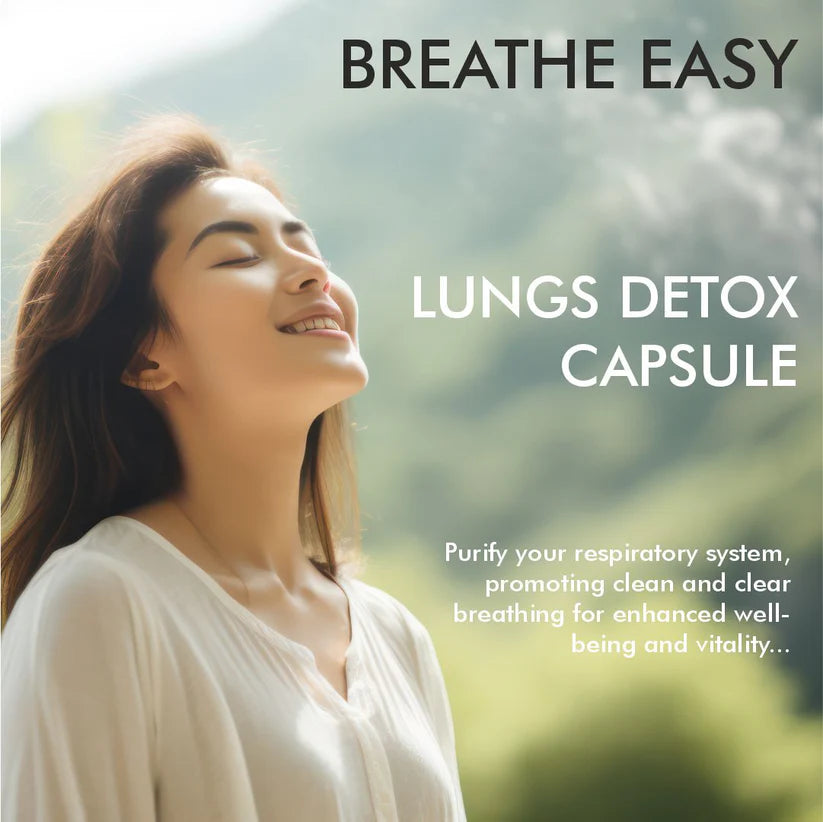 Vitaminnica Vita Breathe Lung Detox Capsules - Respiratory Support & Lung Detox Cleanse, 60 Veg Count