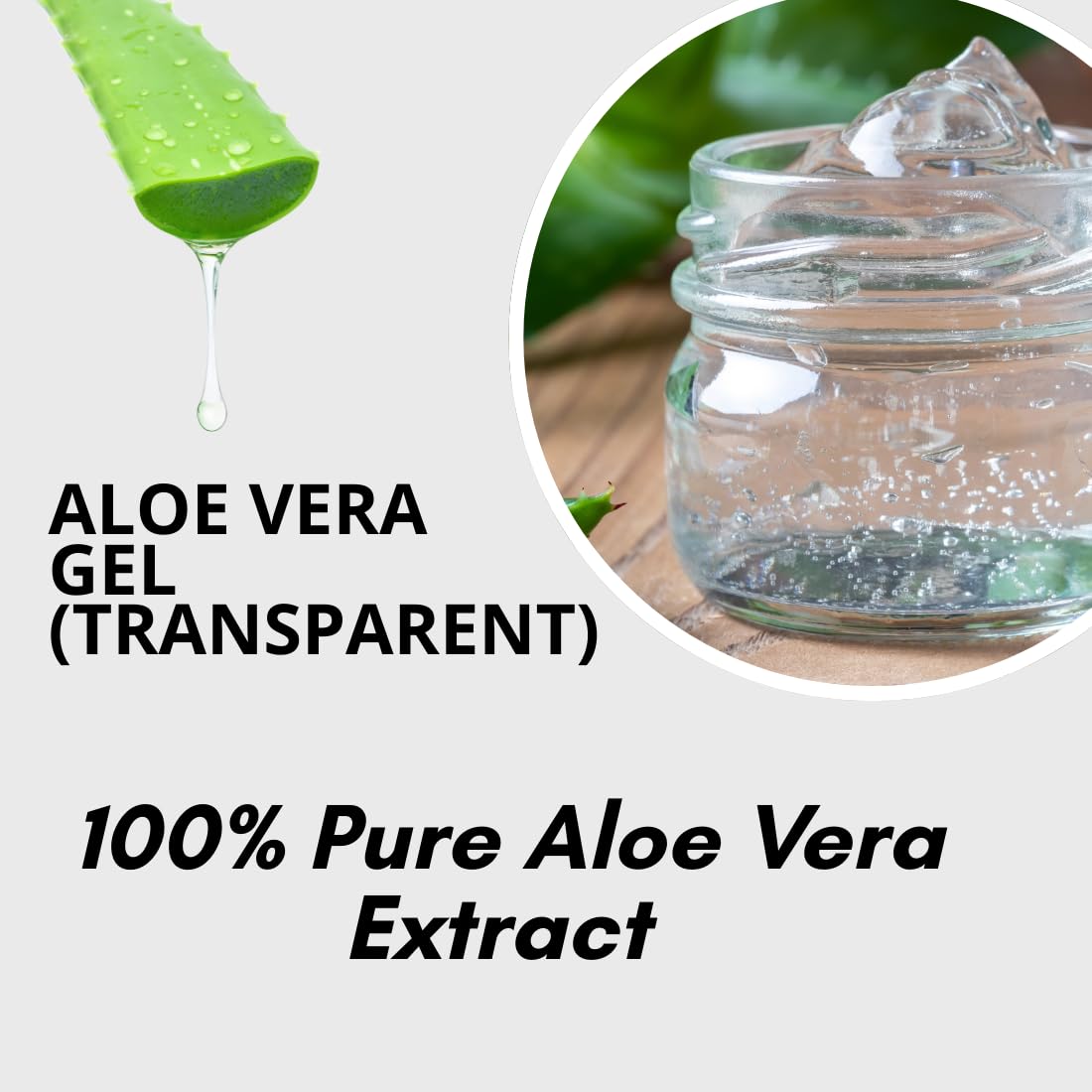 Bhudevam Naturals Khadi Pure Aloe Vera Gel (Transparent) for Skin & Hair | Natural Hydrating Gel for Face, Acne Care, Sunburn Relief & Deep Moisturization- 200GM