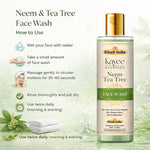 Kayee Ayurveda Neem Tea Tree Face Wash for Men & Women | Herbal Facial Cleanser for Oily & Acne-Prone Skin | Neem & Tea Tree Formula Helps Remove Dirt, Excess Oil & Impurities for Fresh, Clean & Healthy-Looking Skin | 210 ml