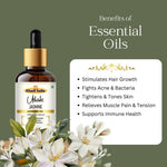 Khadi Jasmine Essential Oil | Pure & Natural Jasmine Oil for Face & Skin Care | Floral Essential Oil for Glowing-Looking Skin, Aromatherapy & Relaxation | 15 ml
