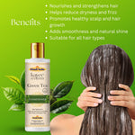 Kayee Ayurveda Green Tea Conditioner for Dry & Frizzy Hair | Herbal Hair Conditioner with Green Tea for Deep Conditioning, Hair Nourishment, Softness, Smoothness, Detangling & Healthy-Looking Shine | 210 ml
