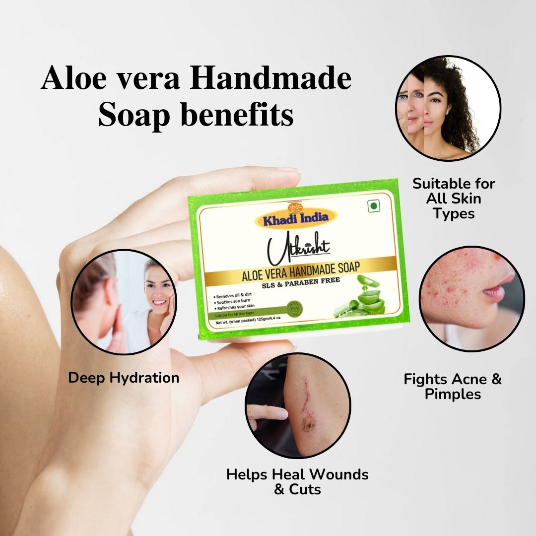 Utkrisht Khadi Aloe Vera Soap (125g)