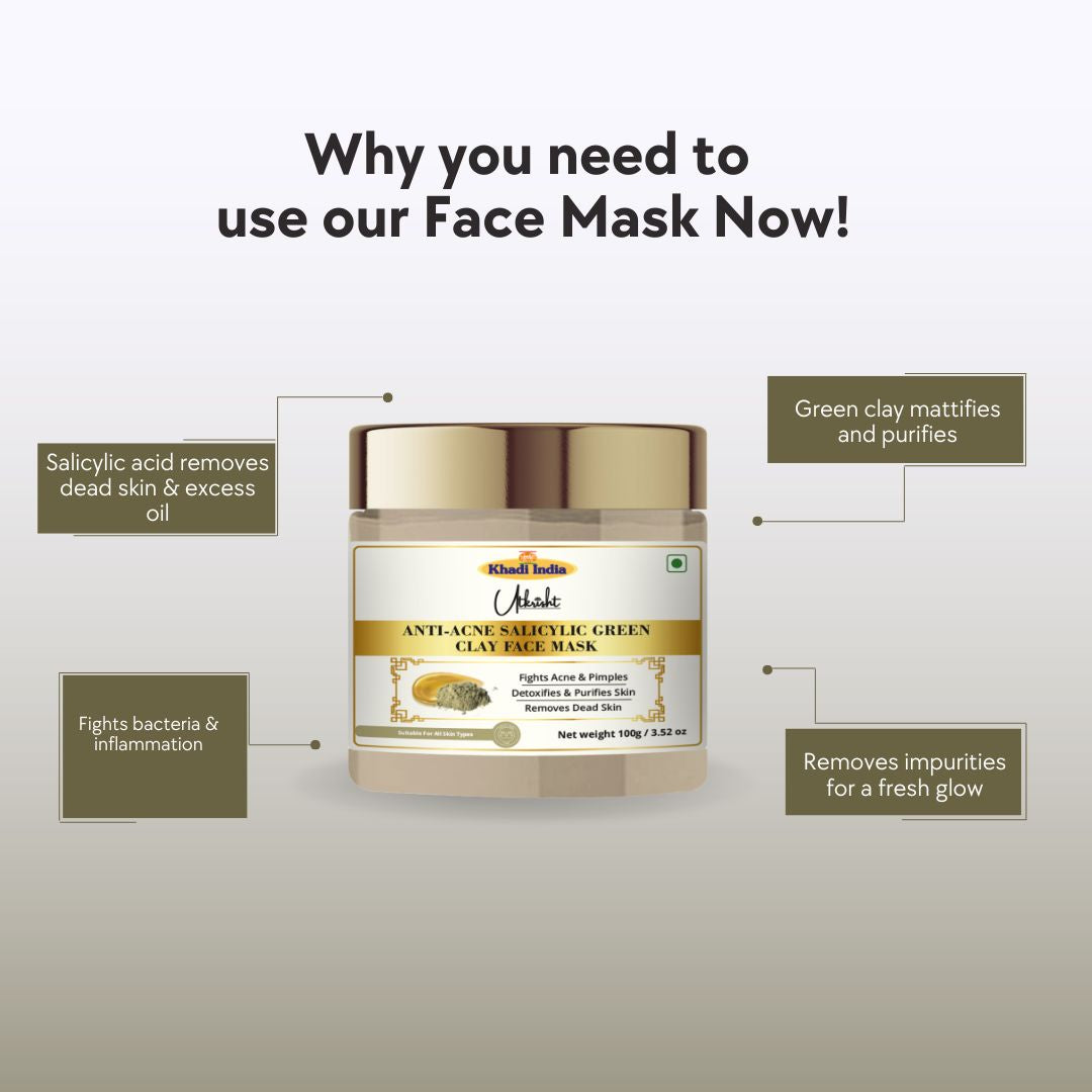 Khadi Herbal Anti Acne Face Pack (100gm Each)
