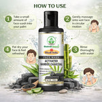 Bhudevam Naturals Khadi Bamboo Charcoal Herbal Face Wash – Reduces Acne, Pimples & Oiliness- 420ML (Pack of 2)