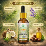 Bhudevam Naturals Khadi Rosemary Essential Oil for Hair Growth, Anti Hair Fall, Aromatherapy, Diffuser & Skin Care -15ml