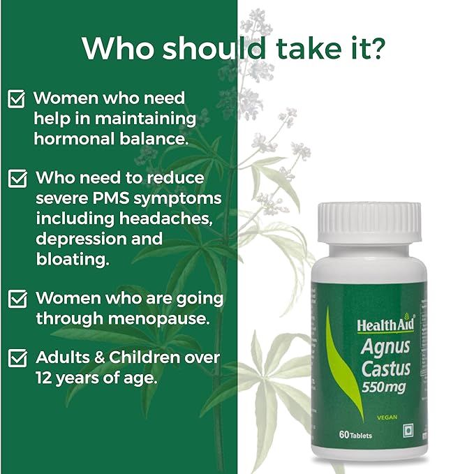 Healthaid Agnus Castus 550mg Tablet - 60 Tablets