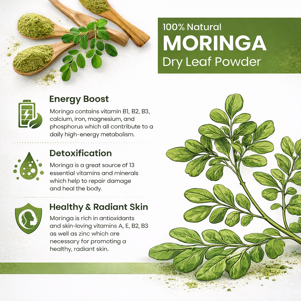MAPL Moringa Leaves Powder | Ayurvedic Superfood | Boosts Immunity, Energy, Digestion & Detox | 100% Pure Natural | 200 gm
