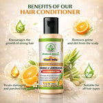 Bhudevam Naturals Khadi Orange & Lemongrass Hair Conditioner – Chemical Free Frizz Control & Shine Boost Formula-210ML