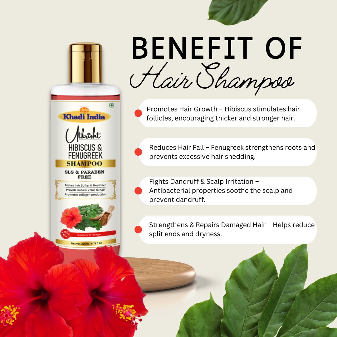 Utkrisht Khadi Hibiscus & Fenugreek Shampoo (200ml)
