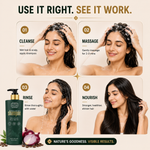 Herbs O' Shrubs Onion Strength & Shine Shampoo with Ayurvedic Ingredients | Onion, Coffee, Brahmi, Hibiscus, Green Tea & Curry Leaf | Gentle Daily Hair Cleanser for All Hair Types, 250 ml