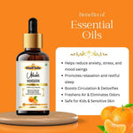 Khadi Mandarin Essential Oil | Pure & Natural Mandarin Oil for Face & Skin Care | Essential Oil for Brightening & Glowing-Looking Skin | Citrus Aromatherapy Oil for Relaxation | 15 ml
