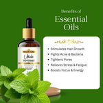 Khadi Peppermint Essential Oil | Pure & Natural Peppermint Oil for Hair & Scalp Care | Herbal Essential Oil for Dandruff & Scalp Refreshing | Cooling Aroma for Hair Care & Aromatherapy | 15 gm