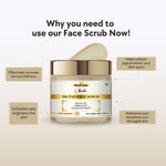 Khadi De-Tan Face Scrub | Natural Exfoliating Scrub with Walnut & Aloe Vera | Helps Remove Dead Skin, Dirt & Surface Impurities | De-Tan & Skin Brightening Care | Ayurvedic Herbal Face Scrub | For All Skin Types | 100 gm