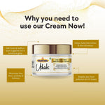 Khadi Essentials 24K Gold Radiant Face Cream (50g) | For Glowing Skin, Age Defying & Firmness