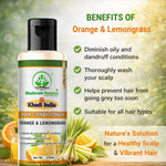 Bhudevam Natuals Khadi Orange & Lemongrass Conditioner For Frizz Control & Hydrating Hair Care Formula- 420ML (Pack of 2)