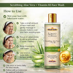 Kayee Ayurveda Scrubbing Aloe Vera + Vitamin B3 Face Wash for Men & Women | Gentle Exfoliating Facial Cleanser with Aloe Vera & Niacinamide | Helps Remove Dirt, Excess Oil & Dead Skin Cells for Fresh, Smooth & Healthy-Looking Skin | 210 ml