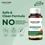 Goodcare Berberine Capsules - 60 Capsules – Natural Support for Blood Sugar, Cholesterol & Metabolic Health