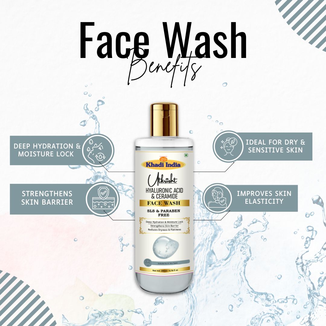 Utkrisht Khadi Hyaluronic Acid Face Wash (200ml)