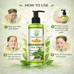 Bhudevam Naturals Khadi Tea Tree Face Wash – Anti-Pimple, Anti-Blemish & Refreshing Formula- 420ML (Pack of 2)