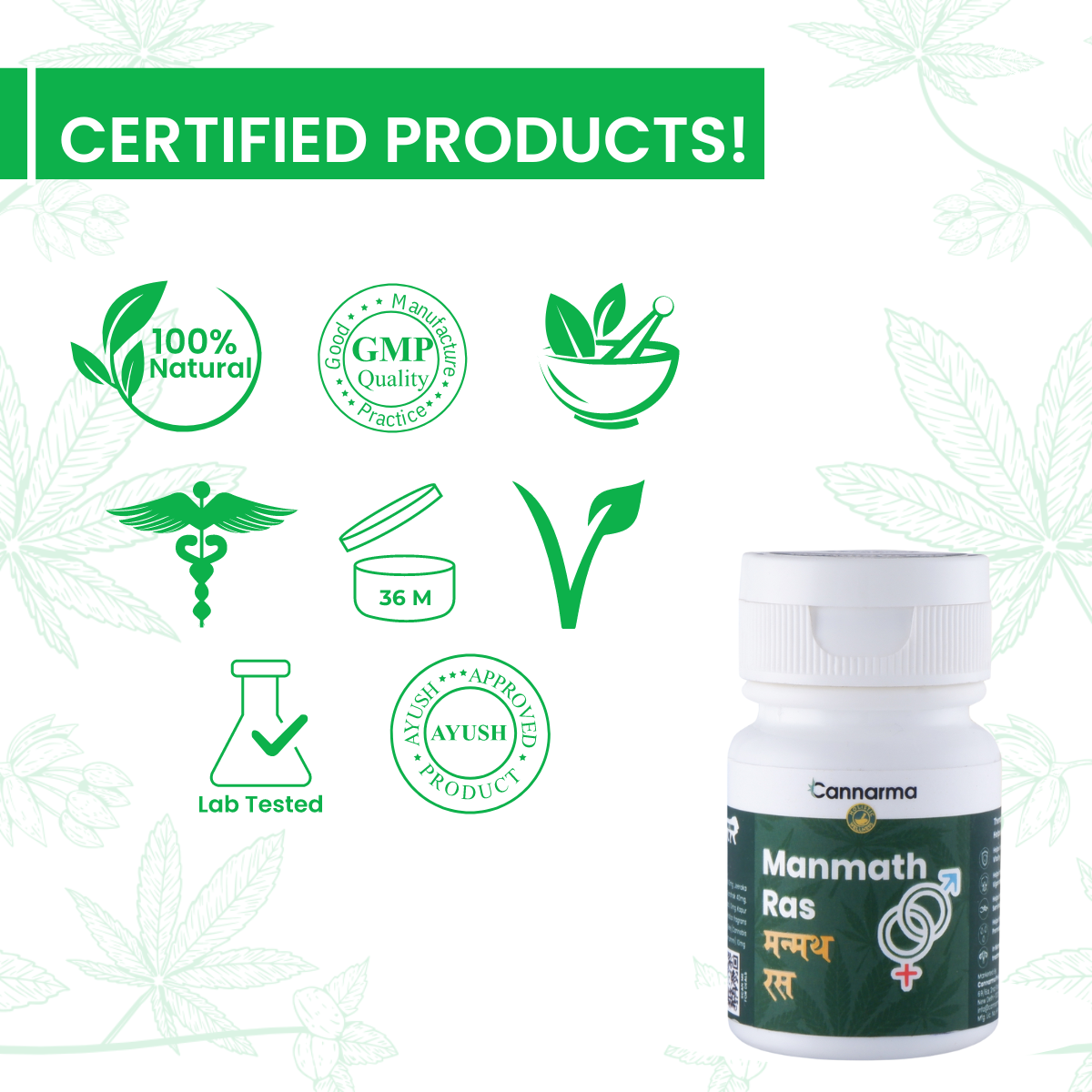 Cannarma Ultra Premium Manmath Ras Tablet - 30 Tablets