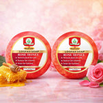 Bhudevam Natuals Khadi Rose Honey Loofah Soap – Natural Exfoliating Bath Soap for Soft & Glowing Skin- 250GM (Pack of 2)