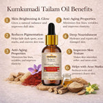 Kayee Ayurveda Kumkumadi Tailam Face Oil, Ayurvedic Facial Oil for Soft, Smooth & Radiant-Looking Skin, Nourishing & Moisturizing Face Oil for Dull, Dry & Uneven-Looking Skin, Women & Men | 15 ml