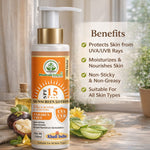 Bhudevam Naturals Khadi SPF 15 Sunblock Lotion for Face & Body | Daily UV Protection Moisturizing Sunscreen- 100ML