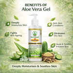 Bhudevam Naturals Khadi Aloe Vera Gel for Acne & Pimples – Reduces Redness & Blemishes Transparent- 500GM