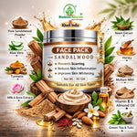 Bhudevam Naturals Khadi Sandalwood Face Pack for Skin Brightening & Glow- 100GM (Pack of 2)