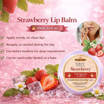 Kayee Ayurveda Strawberry Lip Balm for Lips, Hydrating & Nourishing Lip Moisturizer for Dry, Rough & Chapped Lips, Helps Maintain Soft & Smooth Lips, Everyday Lip Care | 6 g