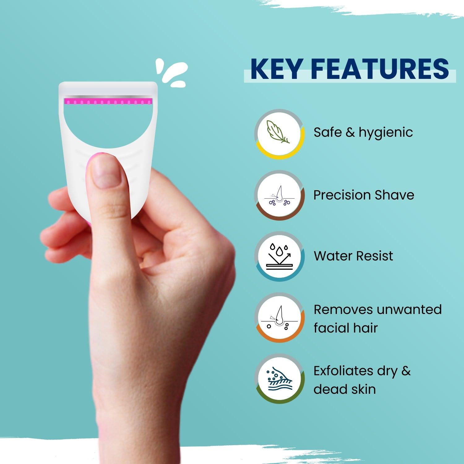 Gynocup Glossy Underarm Razor For Women (Set-5)