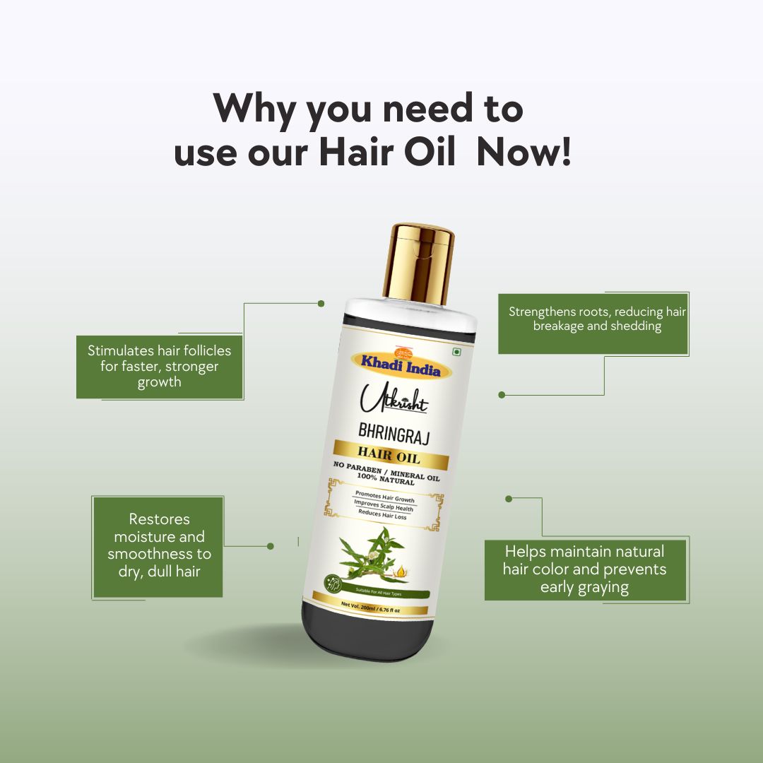 Utkrisht Khadi Bhringraj Hair Oil (200ml)