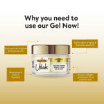 Khadi 24K Gold Face Gel for Glowing & Brightening Skin | Hydrating Gel for Dull & Tired-Looking Skin | Lightweight, Non-Sticky & Non-Greasy Face Moisturizer | For Men & Women | 50 gm